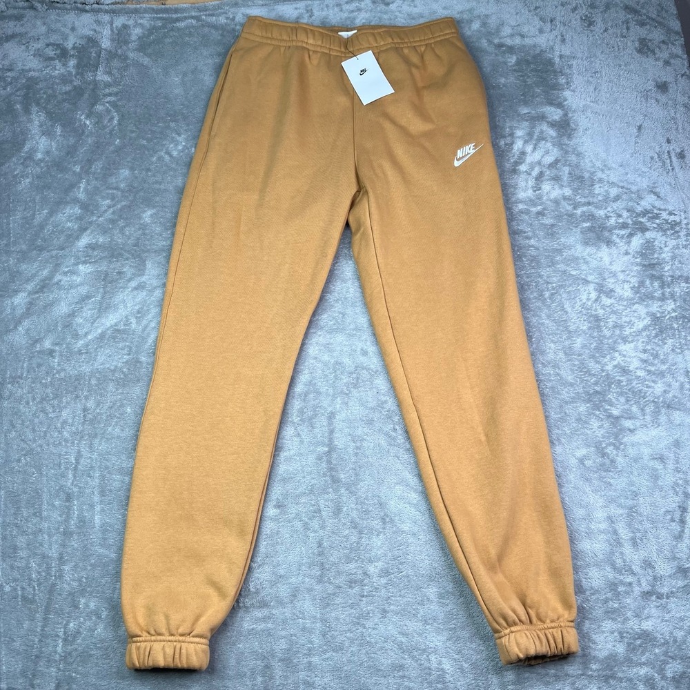 Nike Sportswear‎ Club Fleece Joggers Mens Small Brown Tapered Leg NWT BV2737-224